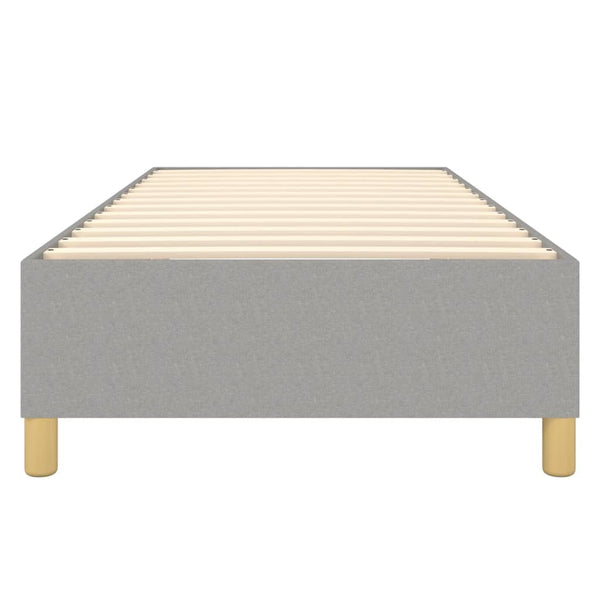 Sängynrunko vaaleanharmaa 90x190 Single kangas