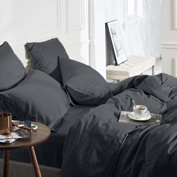 Pussilakanasetti 100% Bamboo Antrasiitti