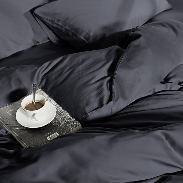 Pussilakanasetti 100% Bamboo Antrasiitti