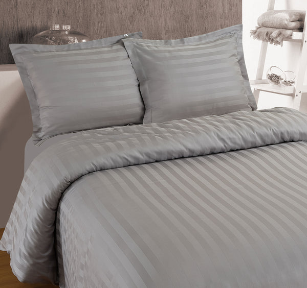 Hotelli pussilakanasetti - Hotel stripe Harmaa 140 x 200/260