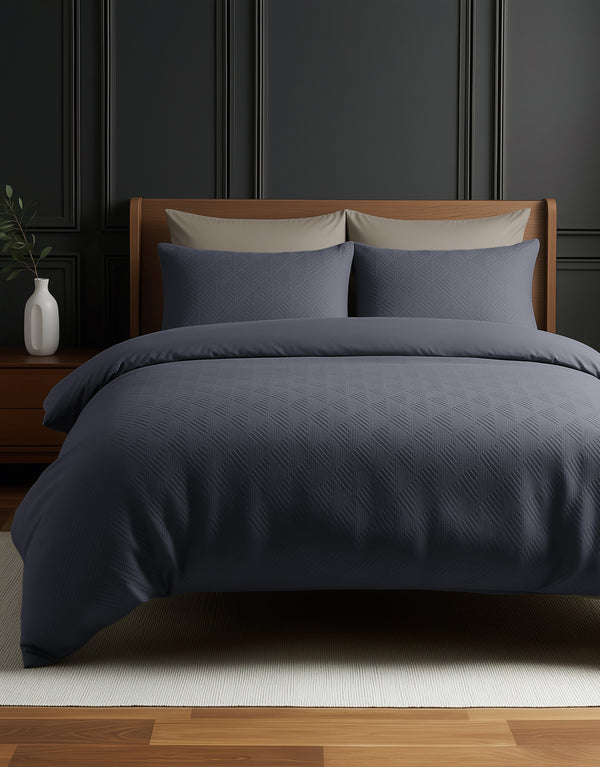 Pussilakanasetti Milano 3D Antrasiitti