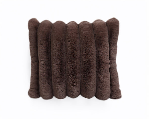 Taupe Koristetyyny Rib Rabbit 50 x 50