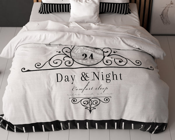 Pussilakanasetti Day And Night Musta