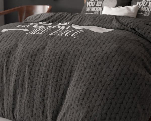 Pussilakanasetti Moon and Back Antrasiitti