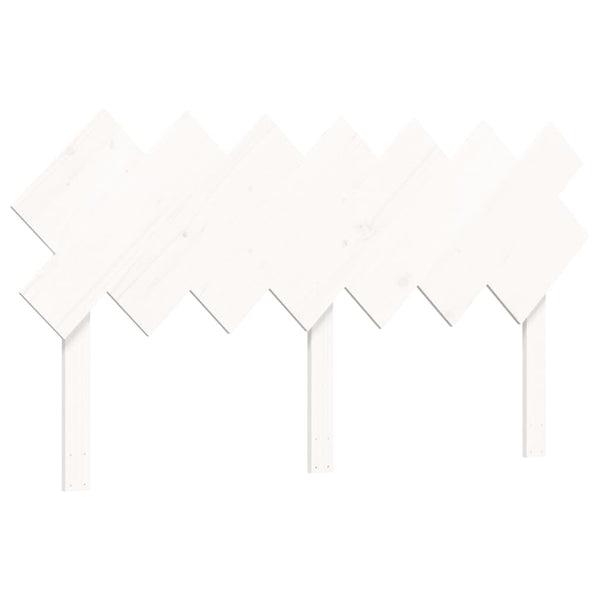 Sängynrunko päädyllä valkoinen 140x190 cm täysi puu