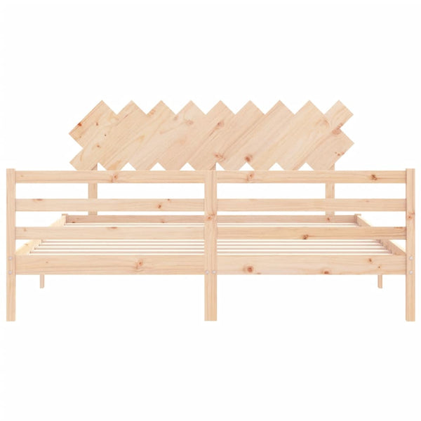 Sängynrunko päädyllä Super King Size täysi puu