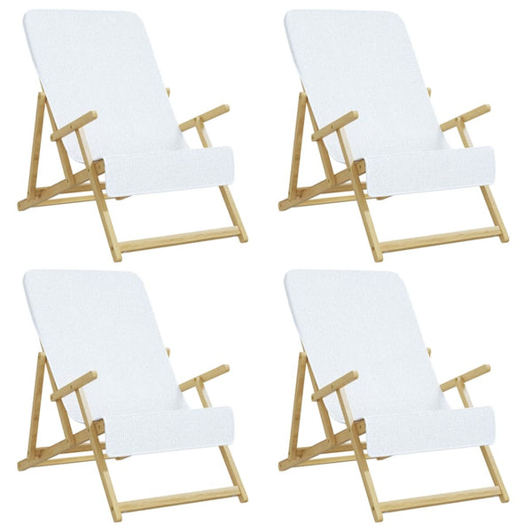 Rantapyyhkeet 4 kpl valkoinen 60x135 cm kangas 400 GSM