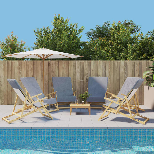 Rantapyyhkeet 6 kpl harmaa 60x135 cm kangas 400 GSM