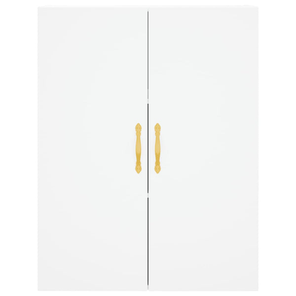 Kaappi valkoinen 69,5x34x180 cm tekninen puu