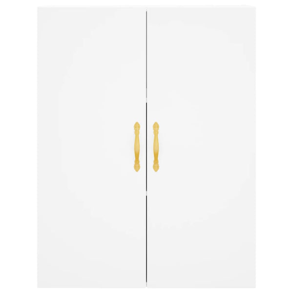 Kaappi valkoinen 69,5x34x180 cm tekninen puu