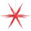 Punainen joulun led-tähtivalo Fredrich 57cm (taitettava)