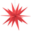 Punainen joulun led-tähtivalo Fredrich 57cm (taitettava)