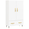 Kaappi valkoinen 69,5x31x115 cm tekninen puu