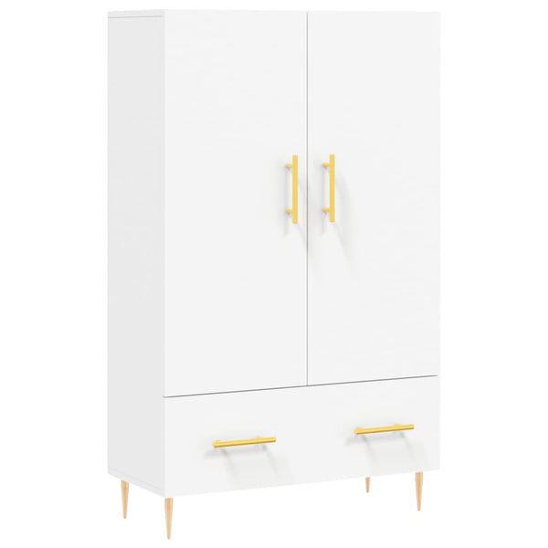 Kaappi valkoinen 69,5x31x115 cm tekninen puu