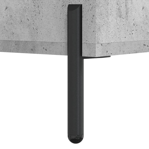 Kaappi betoninharmaa 69,5x31x115 cm tekninen puu