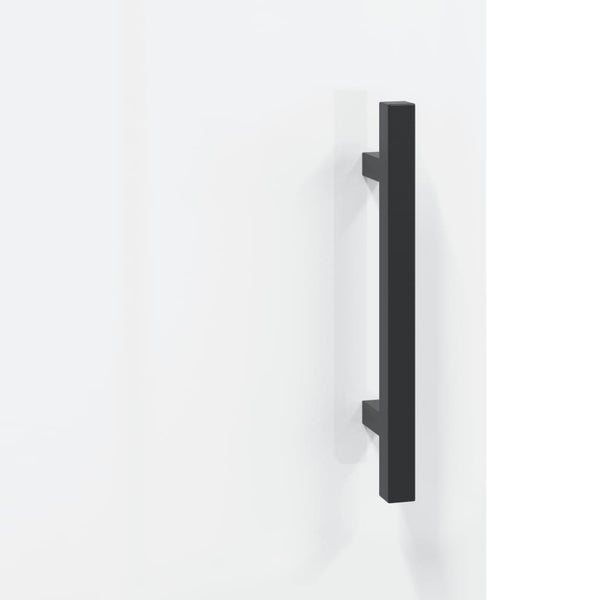 Kaappi korkeakiilto valkoinen 69,5x31x115 cm tekninen puu