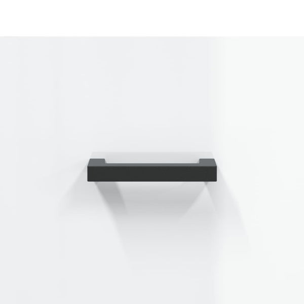 Kaappi korkeakiilto valkoinen 69,5x31x115 cm tekninen puu