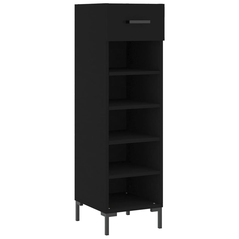 Musta kenkäkaappi Albinita 30x35x105cm (puinen)