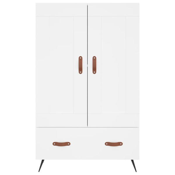 Kaappi valkoinen 69,5x31x115 cm tekninen puu