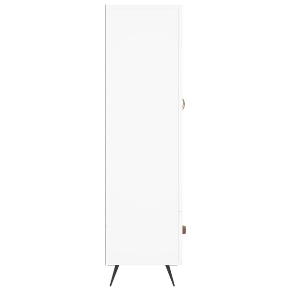 Kaappi valkoinen 69,5x31x115 cm tekninen puu