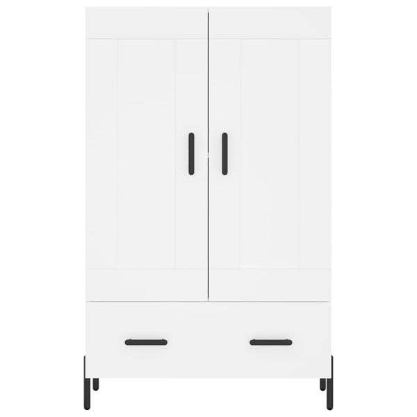 Kaappi valkoinen 69,5x31x115 cm tekninen puu