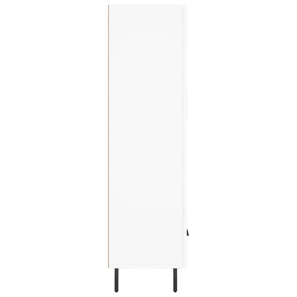 Kaappi valkoinen 69,5x31x115 cm tekninen puu