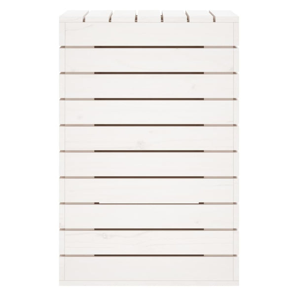 Pyykkikori valkoinen 44x44x66 cm täysi mänty