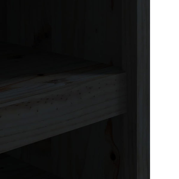 Ulkokeittiökaappi musta 106x55x64 cm täysi mänty