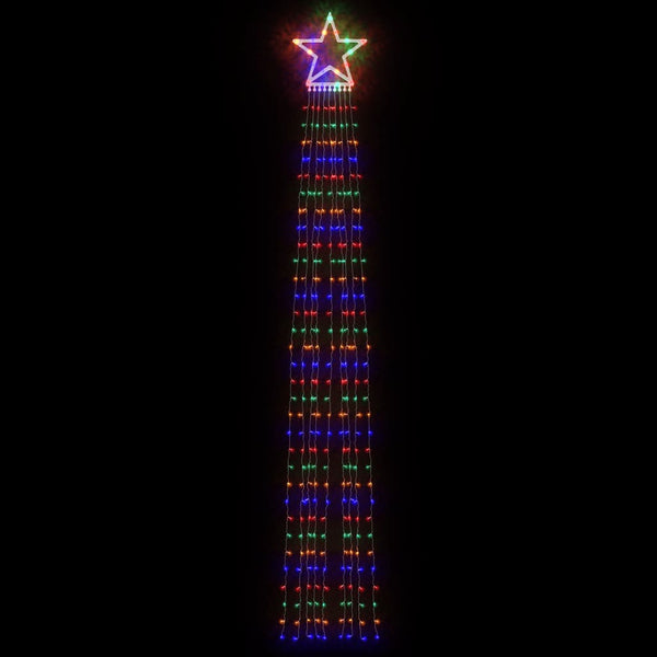 Joulukuusen LED-valot 320 LED-valoa värikäs 375 cm