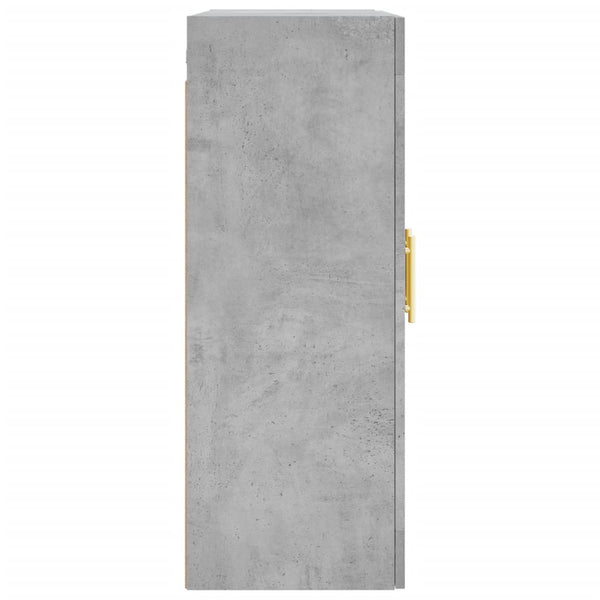 Betoninharmaa seinäkiinnitettävä kaappi Stefia 69,5x34x90cm