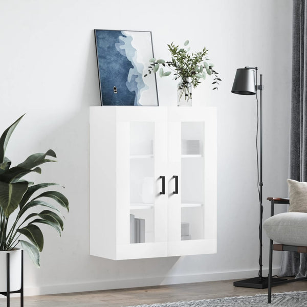 Valkoinen seinäkiinnitettävä kaappi Leliana 69,5x34x90cm