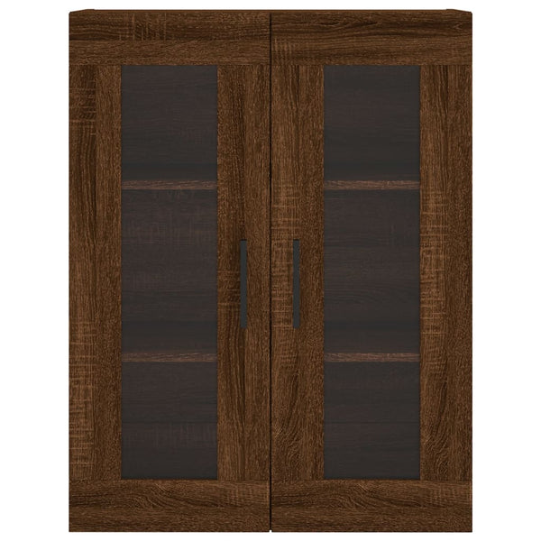 Seinäkiinnitettävä kaappi ruskea tammi 69,5x34x90 cm