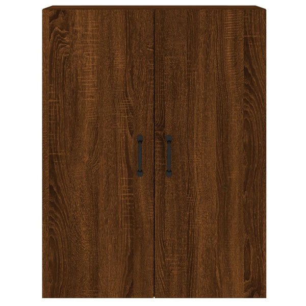 Seinäkiinnitettävät kaapit 2 kpl ruskea tammi tekninen puu