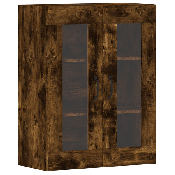 Seinäkiinnitettävät kaapit 2 kpl savutammi tekninen puu