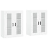 Valkoinen seinäkiinnitettävät kaapit Sybilla (2 kpl puinen)