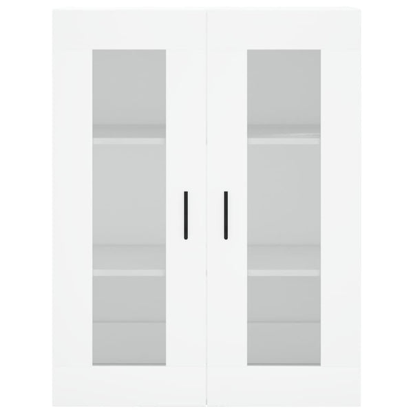 Seinäkiinnitettävät kaapit 2 kpl valkoinen tekninen puu