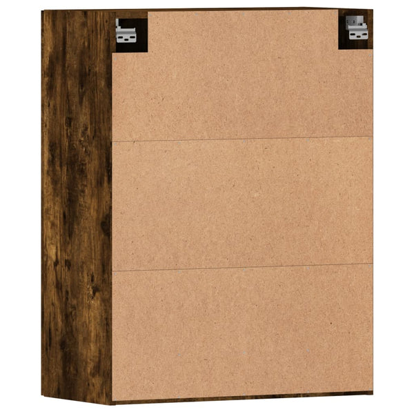 Seinäkiinnitettävät kaapit 2 kpl savutammi tekninen puu