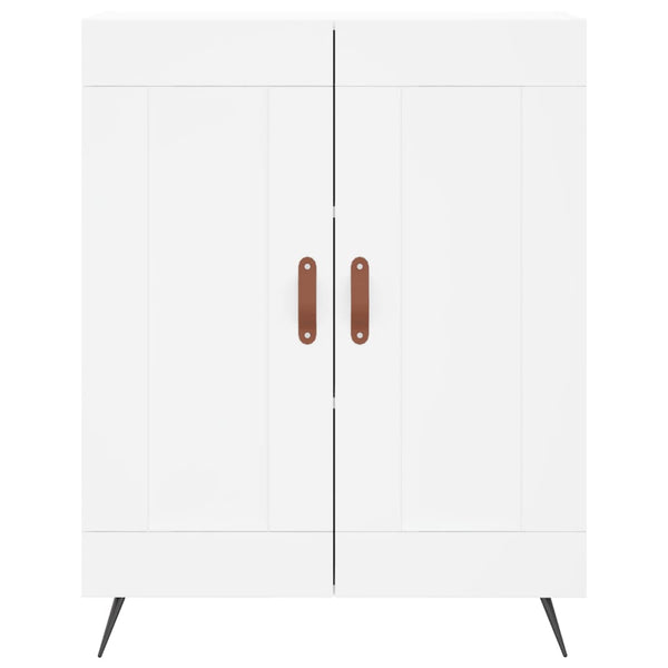 Kaappi valkoinen 69,5x34x180 cm tekninen puu