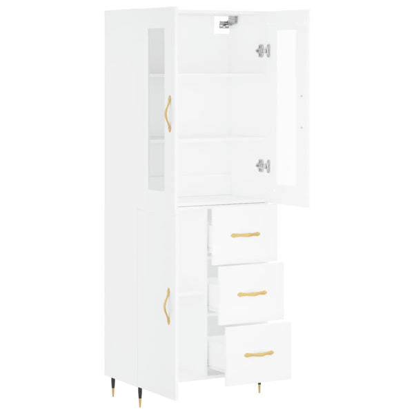 Valkoinen kaappi Rivelinio 69,5x34x180cm (puinen)