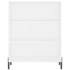 Kaappi valkoinen 69,5x34x180 cm tekninen puu