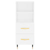 Kaappi valkoinen 34,5x34x180 cm tekninen puu