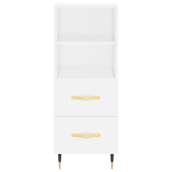 Kaappi valkoinen 34,5x34x180 cm tekninen puu