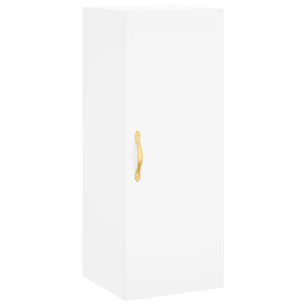 Kaappi valkoinen 34,5x34x180 cm tekninen puu