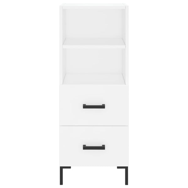 Kaappi valkoinen 34,5x34x180 cm tekninen puu