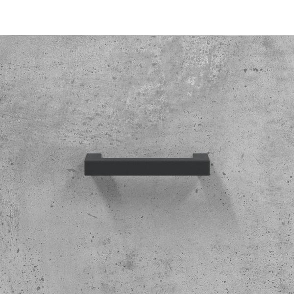 Kaappi betoninharmaa 34,5x34x180 cm tekninen puu