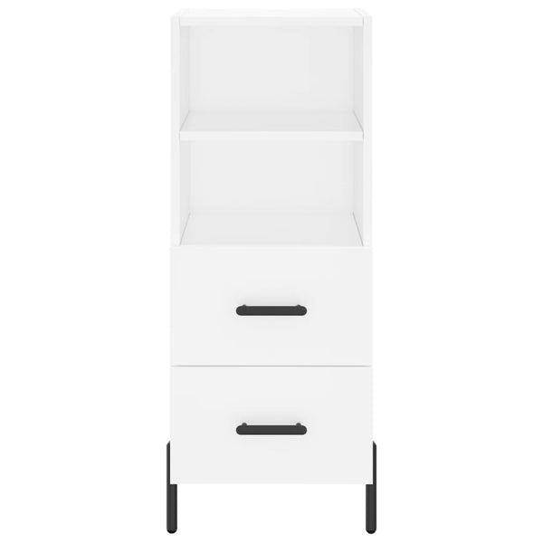 Kaappi valkoinen 34,5x34x180 cm tekninen puu