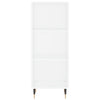Kaappi valkoinen 34,5x34x180 cm tekninen puu