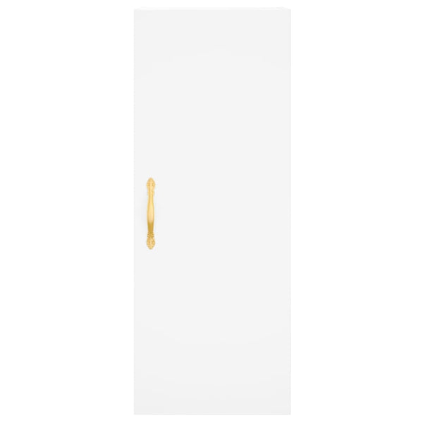 Kaappi valkoinen 34,5x34x180 cm tekninen puu