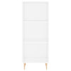 Kaappi valkoinen 34,5x34x180 cm tekninen puu