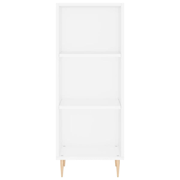 Kaappi valkoinen 34,5x34x180 cm tekninen puu
